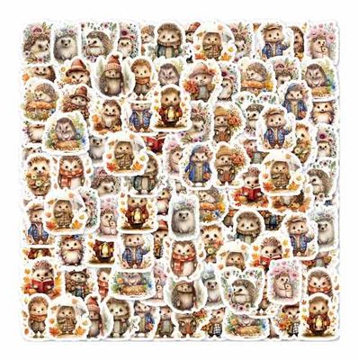 Mini stickers egeltjes 46 pcs