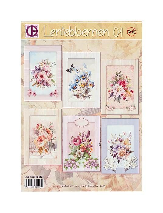 stansvellen set creatief art Lente bloemen  01