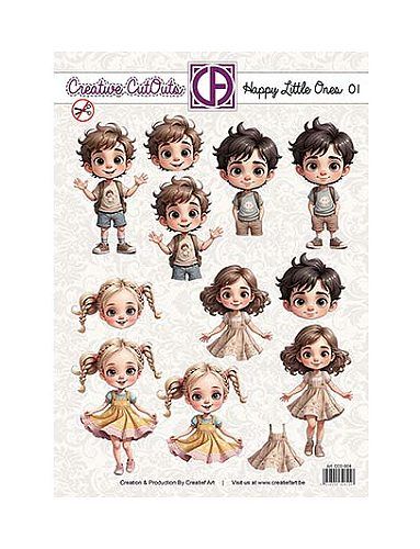 Stansvel Creatief art Happy little ones 01