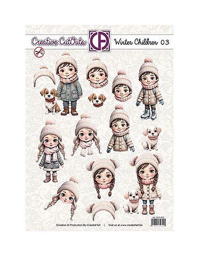 Stansvel Creatief art Winter children 03