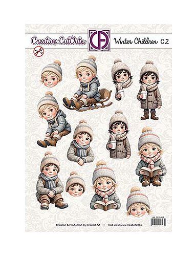 Stansvel Creatief art Winter children 02