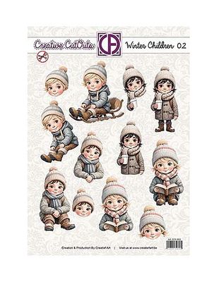 Stansvel Creatief art Winter children 02
