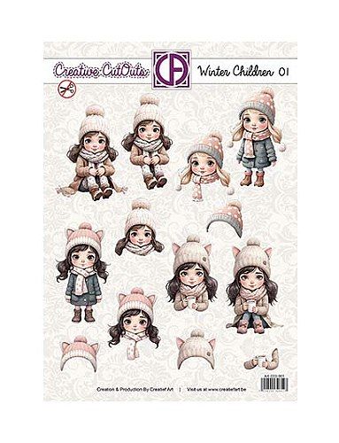 Stansvel Creatief art Winter children 01
