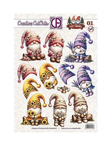 Stansvel Creatief art Cozy Gnomes 01