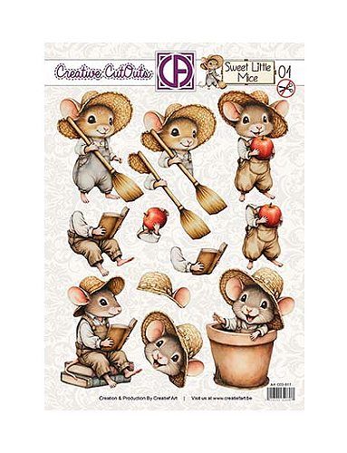 Stansvel Creatief art Sweet little mice 01