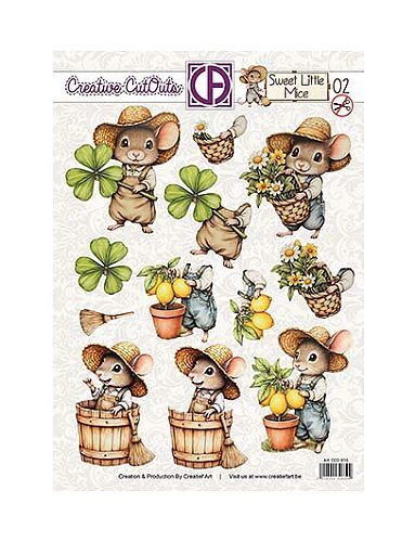Stansvel Creatief art Sweet little mice 02