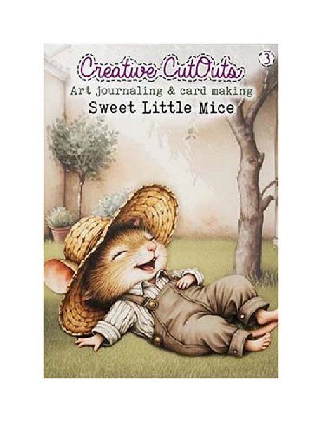 Creatief Art boek Creative CutOuts 3 Sweet little mice