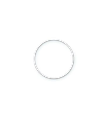 Bague en métal autour blanche 15cm