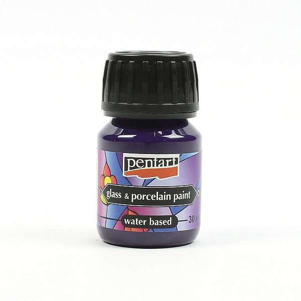 Glass & porcelain paint purple