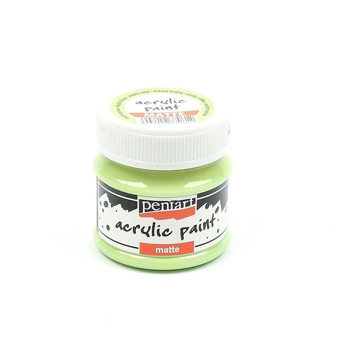 Pentart acrylic paint matte mojito green