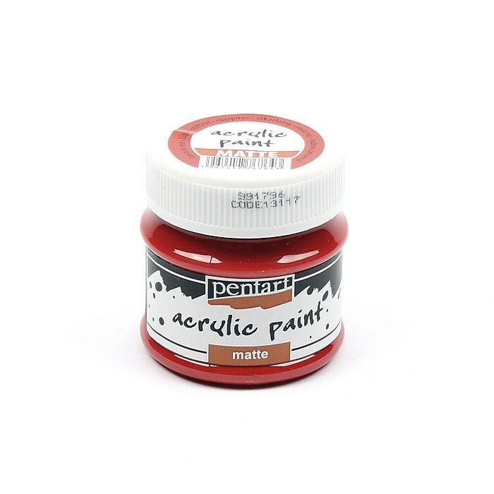 Pentart acrylic paint matte lipstick red