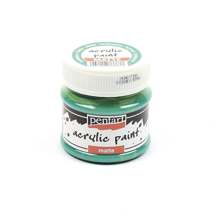 Pentart acrylic paint matte turquoise
