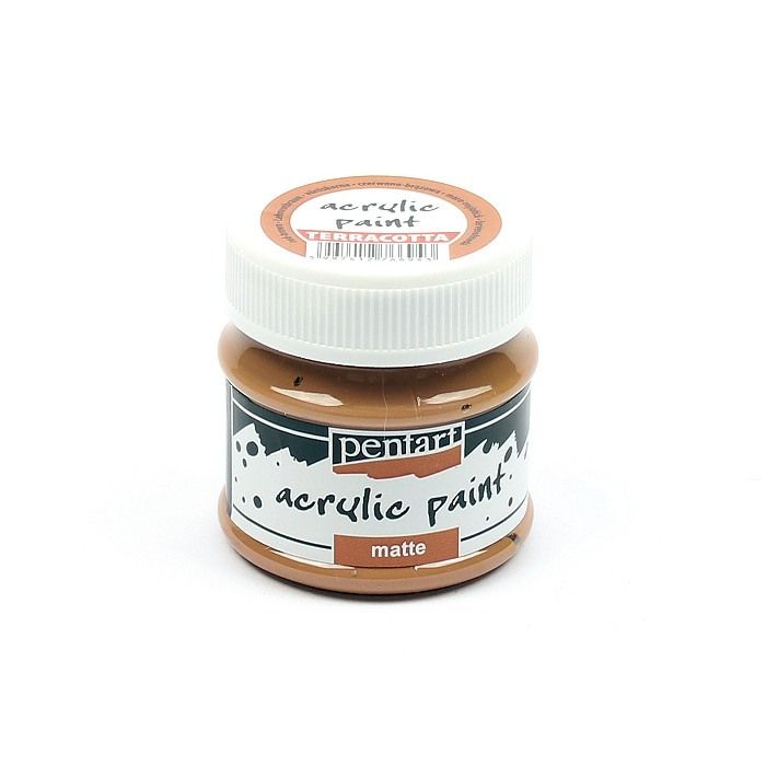 Pentart acrylic paint matte red-brown terracotta