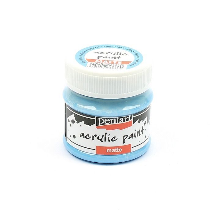Pentart acrylic paint matte light blue