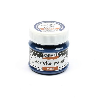 Pentart acrylic paint matte dark blue