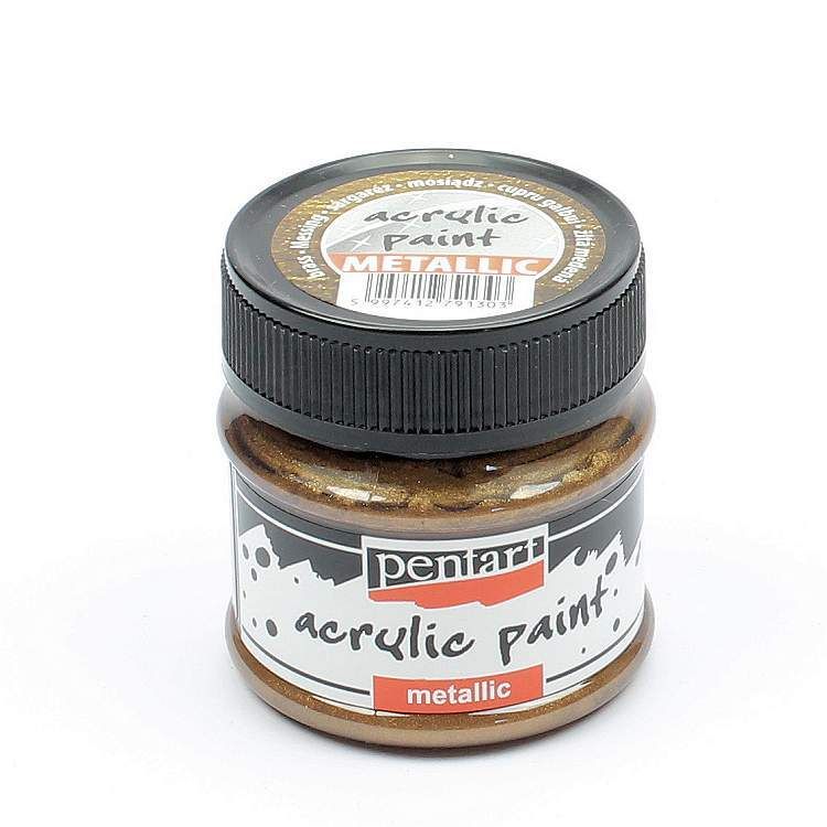 Pentart metallic acrylic paint Brass
