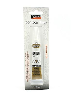 Contour liner pentart antique copper
