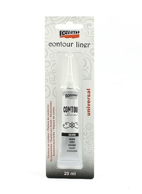 Contour liner pentart silver