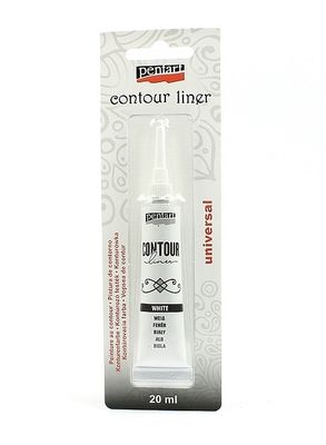 Contour liner pentart white