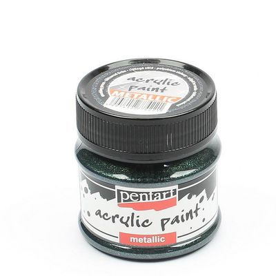 Pentart metallic acrylic paint Sparkling green