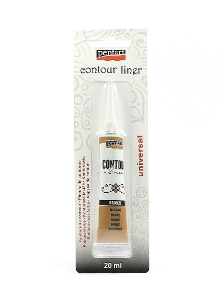 Contour liner pentart bronze
