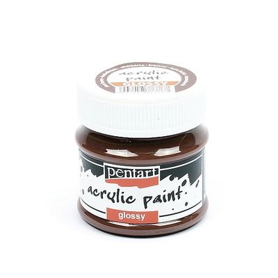 Pentart acrylic paint glossy dark brown