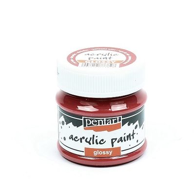 Pentart acrylic paint glossy red vine