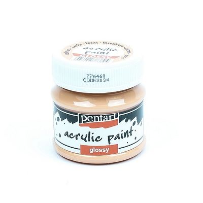 Pentart acrylic paint glossy salmon