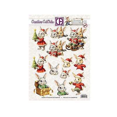 Stansvel Creatief art Snowy Bunies 01