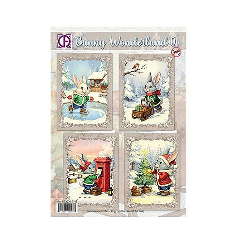 stansvellen set creatief art Bunny wonderland 01