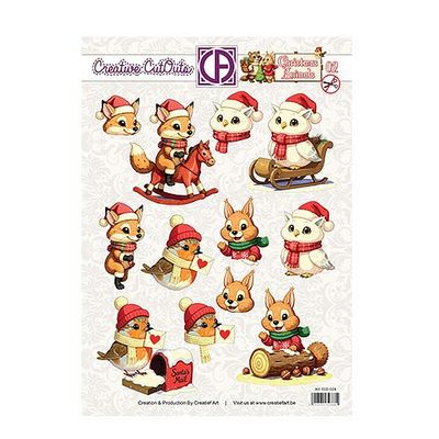 Stansvel Creatief art Christmas animals 02