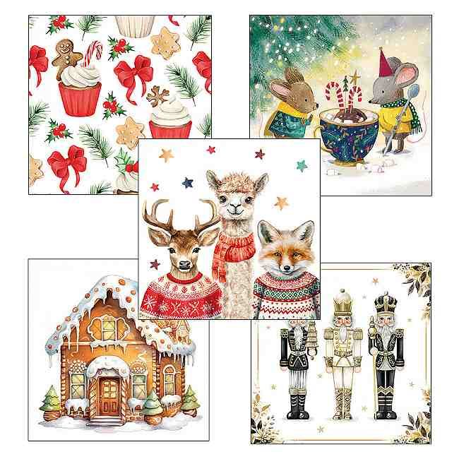 Servetten set kerst 10 pcs