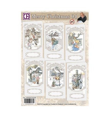 Stanzbogen set creatief art Merry Christmas 04