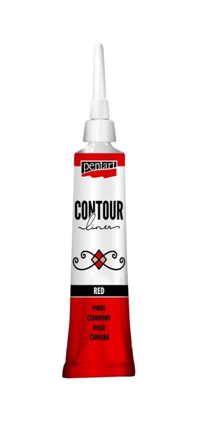 Contour liner pentart red Contour liner pentart red