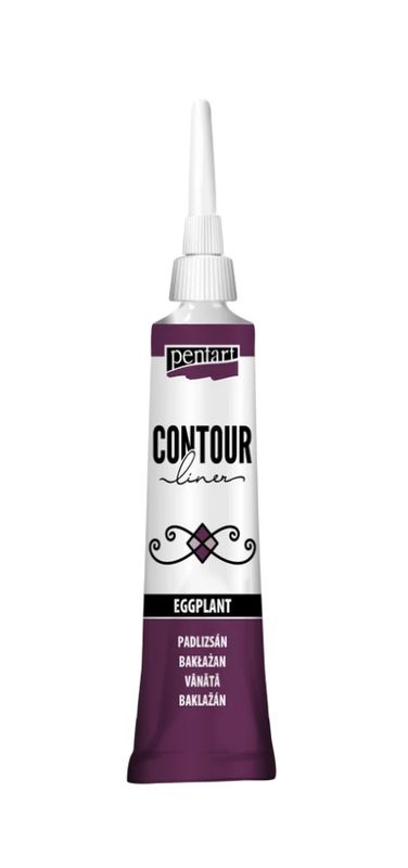 Contour liner pentart eggplant