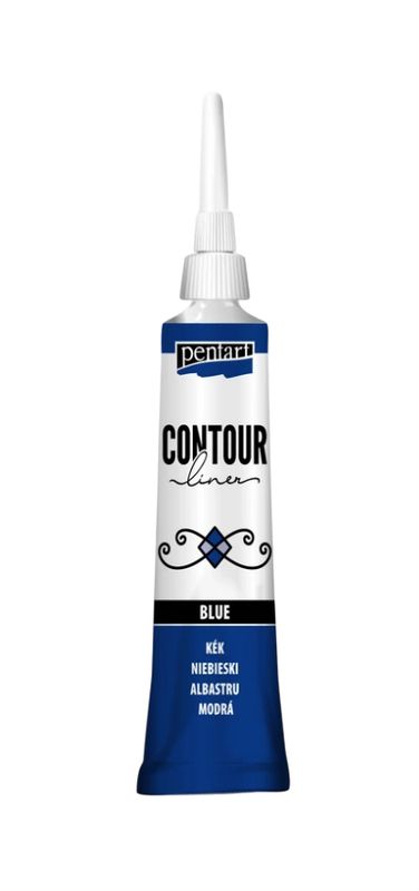 Contour liner pentart blue