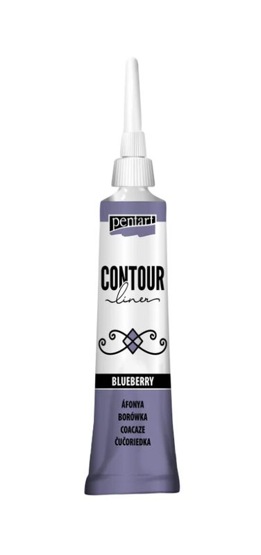 Contour liner pentart blueberry