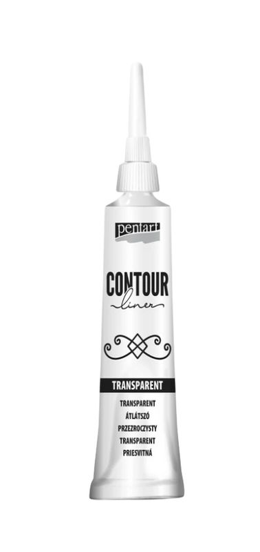 Contour liner pentart transparent
