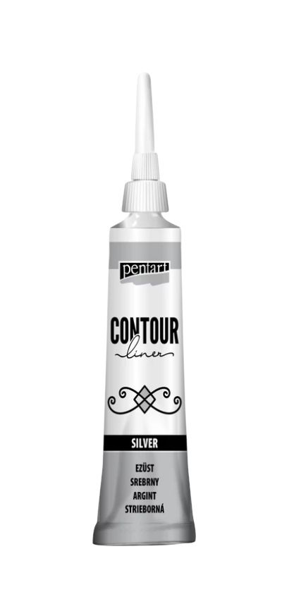 Contour liner pentart silver Contour liner pentart silver