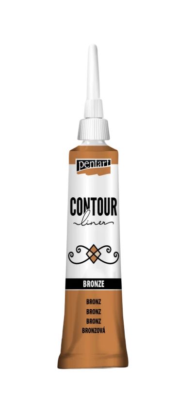 Contour liner pentart bronze