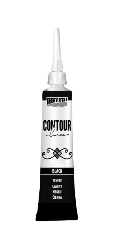 Contour liner pentart black Contour liner pentart black