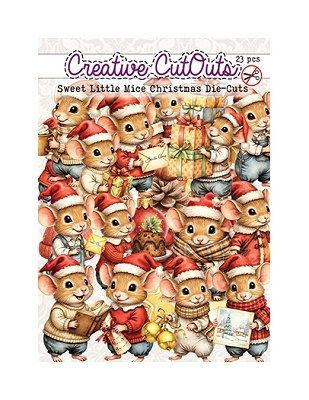 Die-cut set Creative Cut Outs sweet little mice christmas Die-cut set Creative Cut Outs sweet little mice christmas