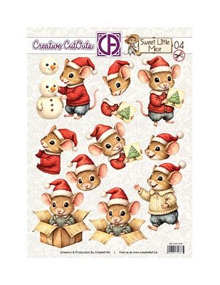 Stansvel Creatief art sweet little mice 04 Stansvel Creatief art sweet little mice 04
