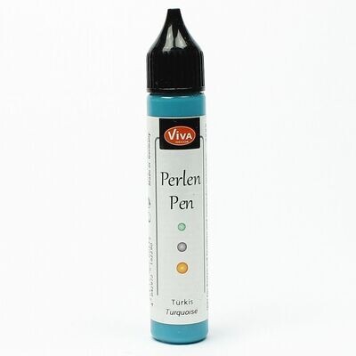 Perlen pen turquoise