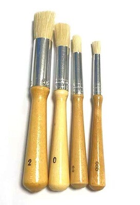 Tamponeer kwasten set 4 delig