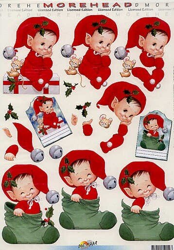 knipvel Morehead  kerst sok