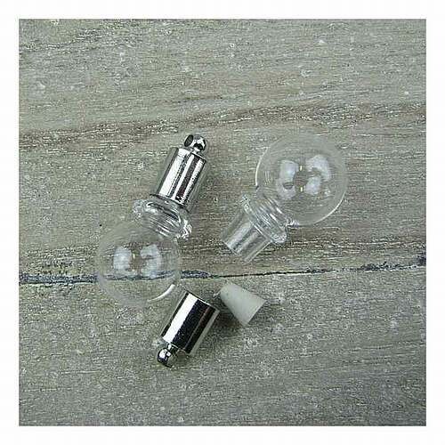 Mini flesjes 2 pcs Bolvorm