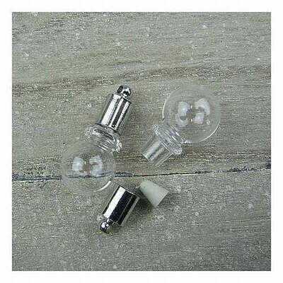 Mini flesjes 2 pcs Bolvorm