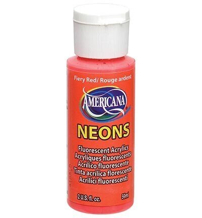 DecoArt Americana Neons Fiery red