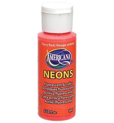 DecoArt Americana Neons Fiery red